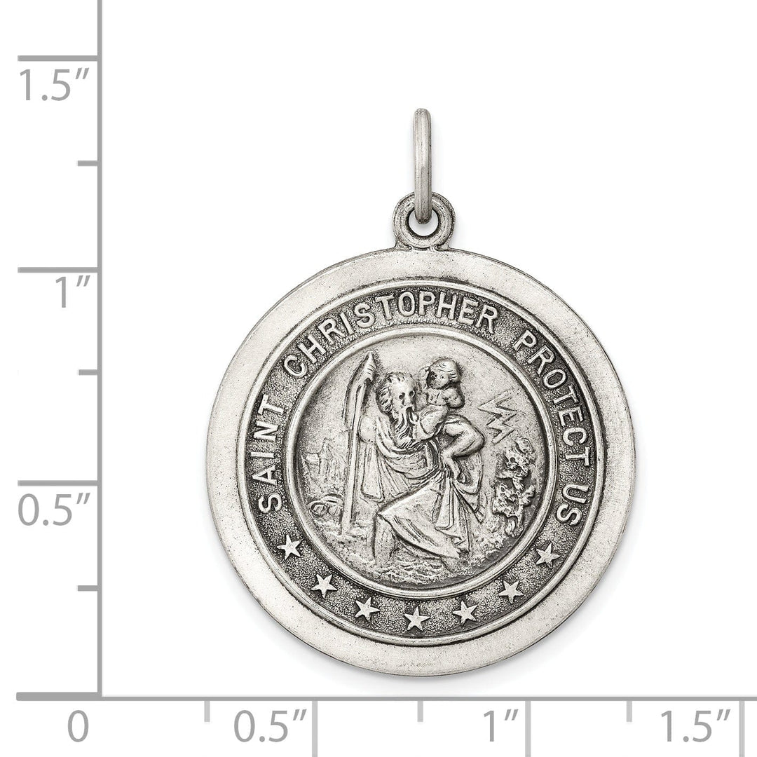 Sterling Silver St. Christopher Medal