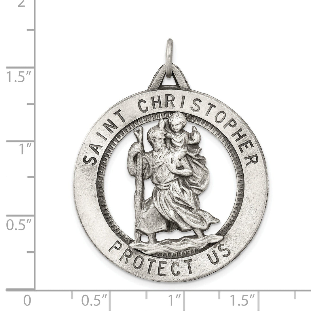 Sterling Silver St. Christopher Medal