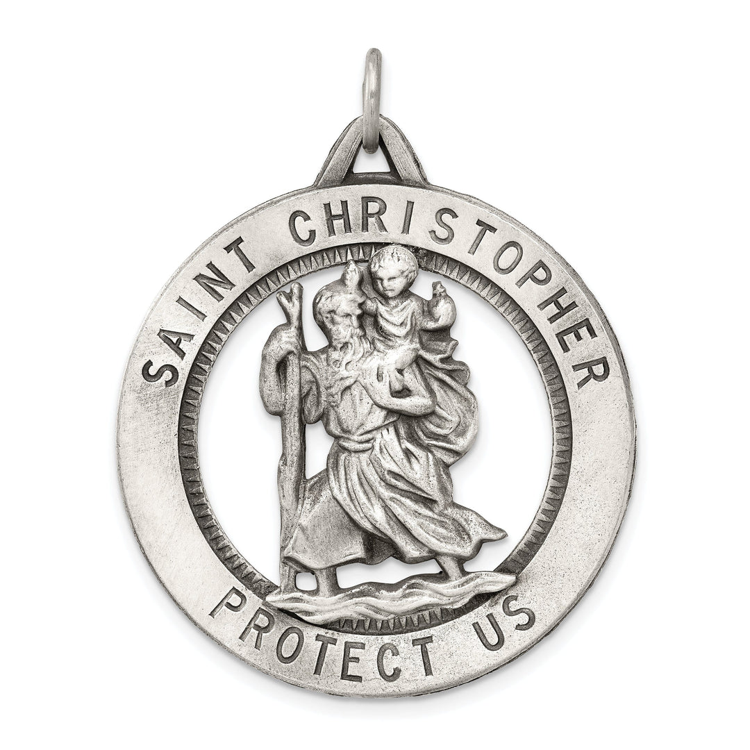 Sterling Silver St. Christopher Medal