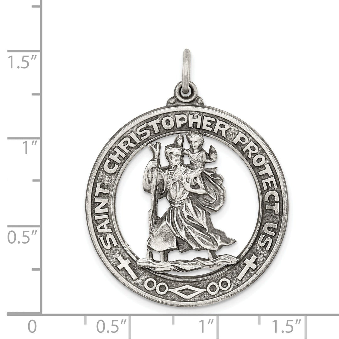 Sterling Silver St. Christopher Medal