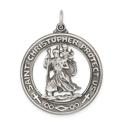 Sterling Silver St. Christopher Medal at $ 64.7 only from Jewelryshopping.com