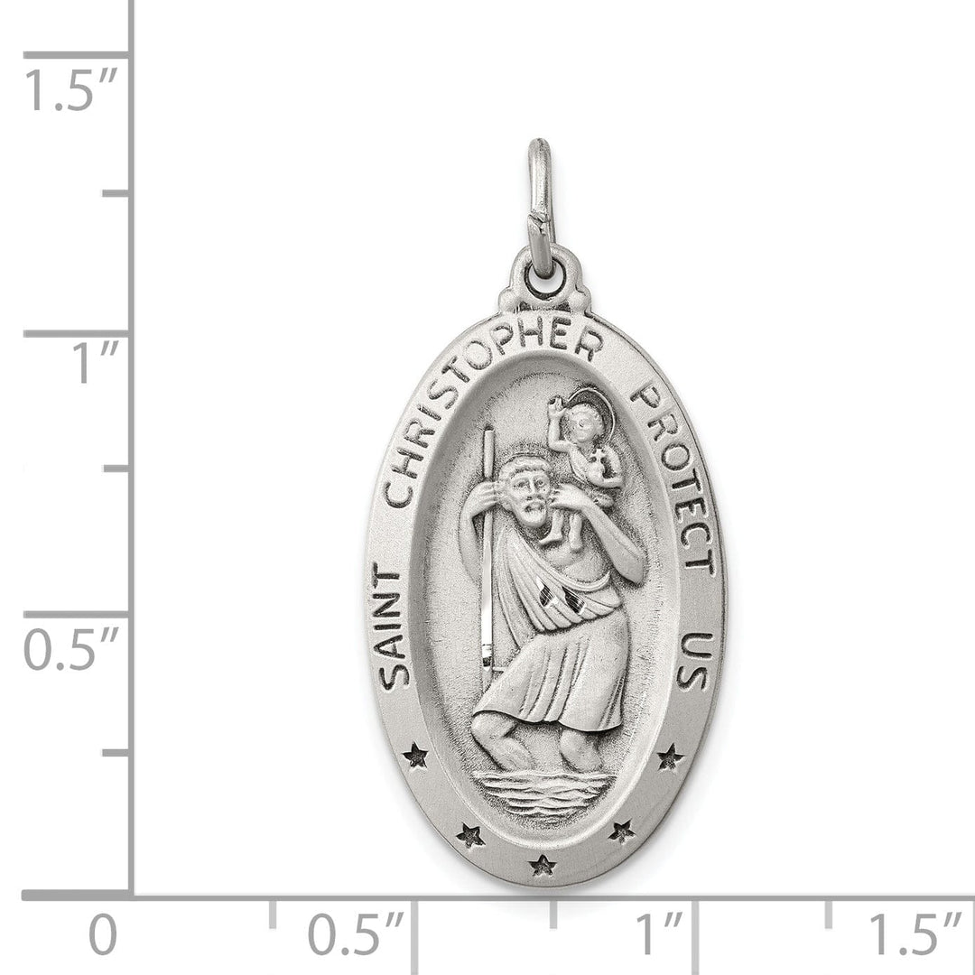 Sterling Silver St. Christopher Medal