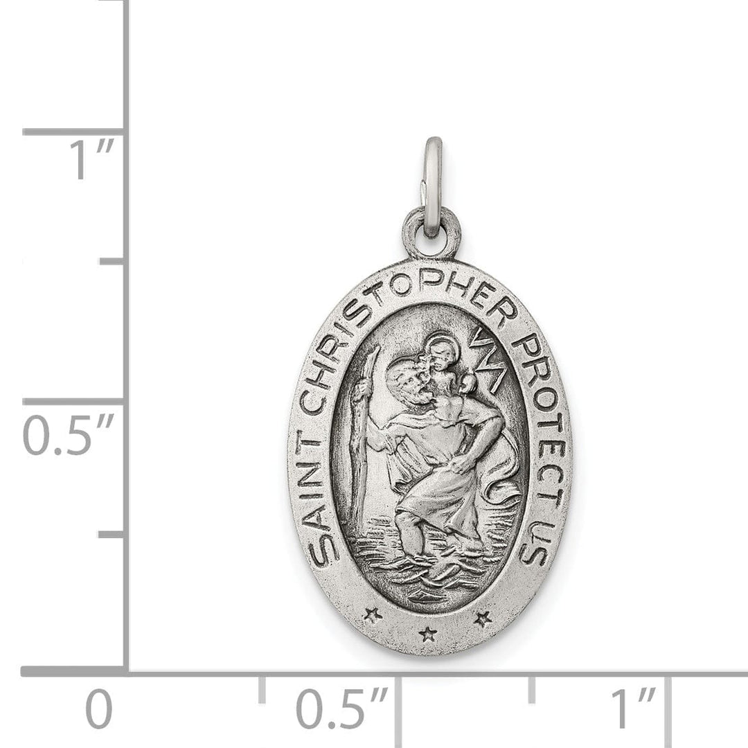 Sterling Silver St. Christopher Medal