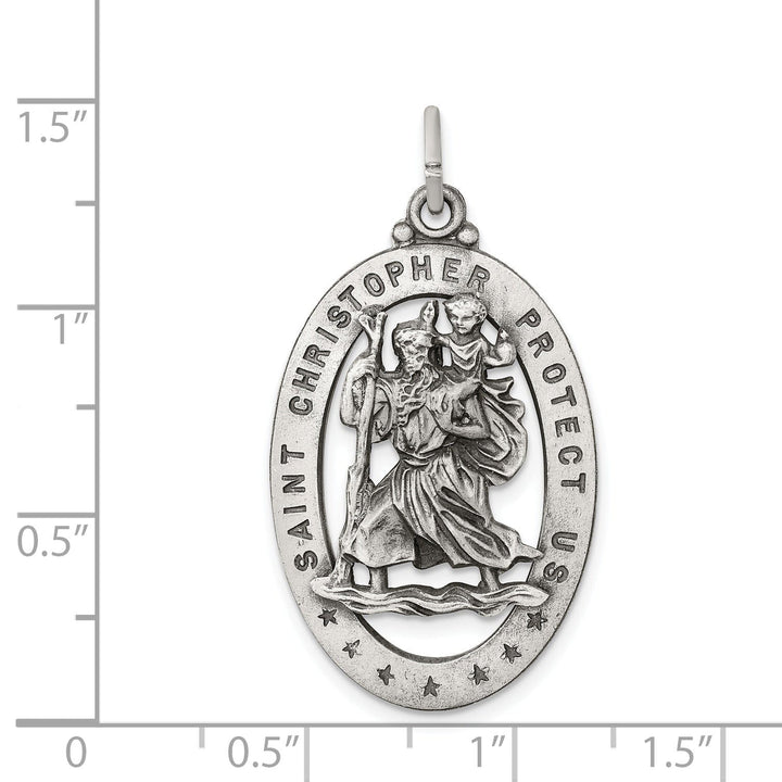 Sterling Silver St.Christopher Medal