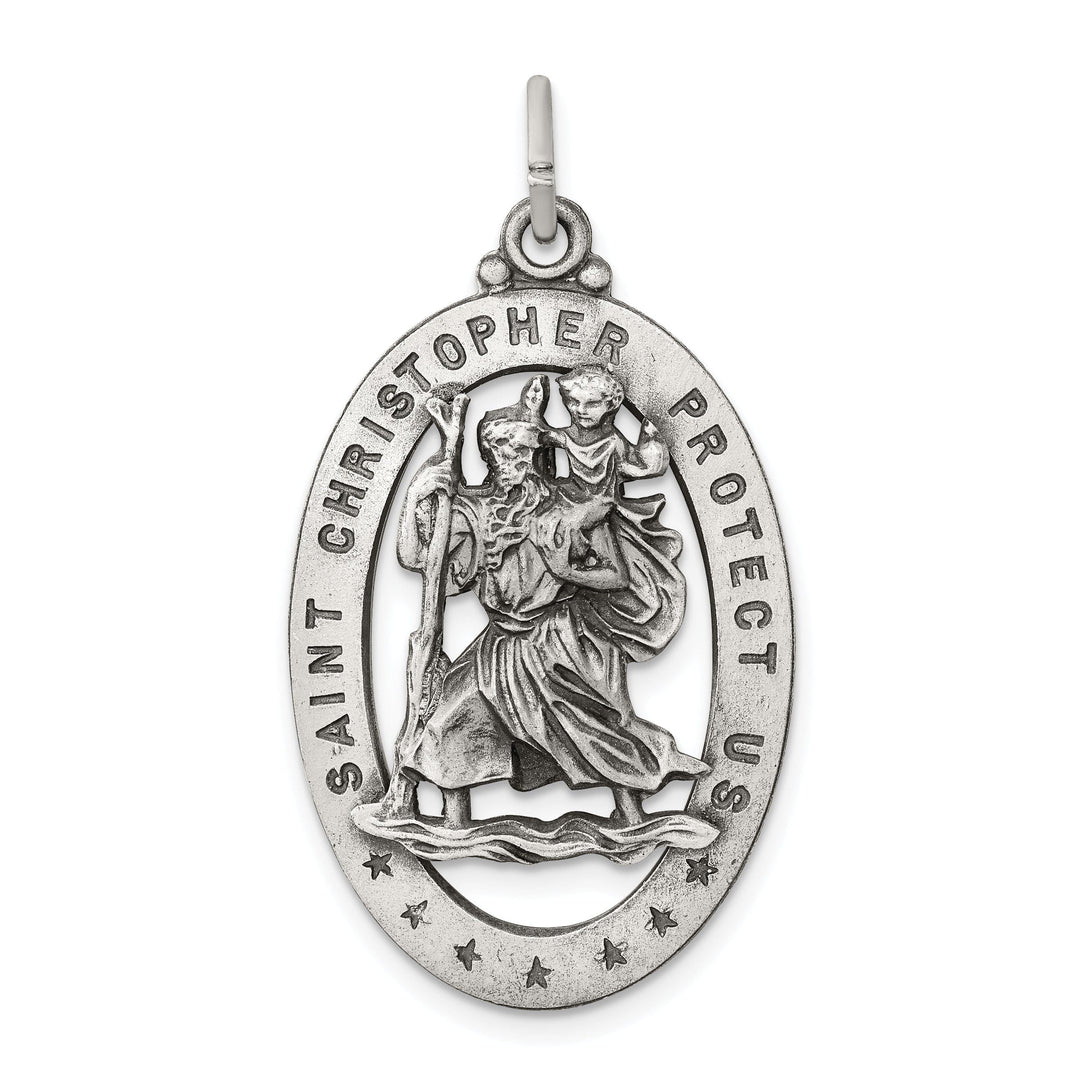 Sterling Silver St.Christopher Medal