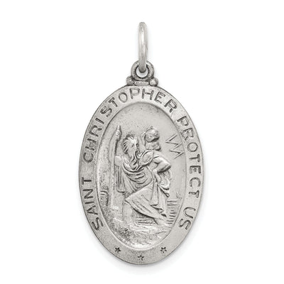 Sterling Silver St. Christopher Baseball Medal at $ 31.46 only from Jewelryshopping.com