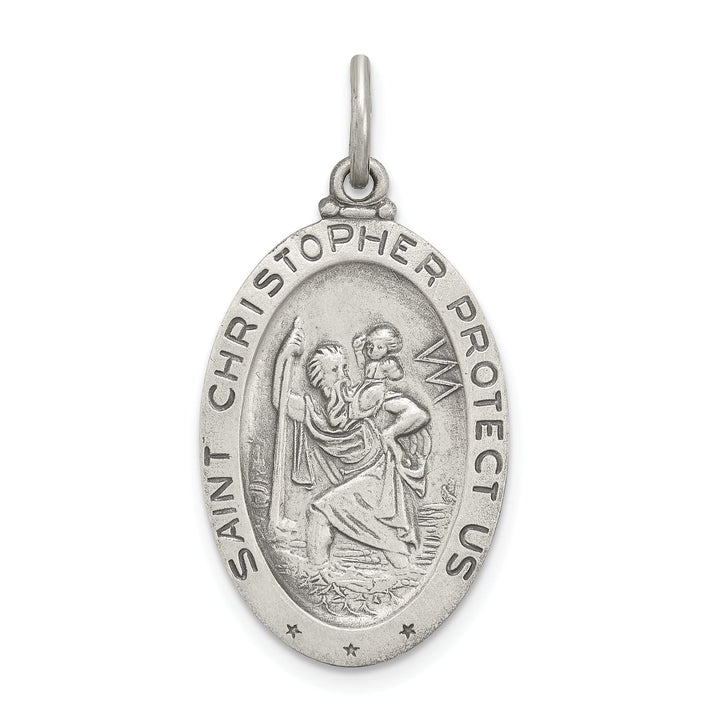 Sterling Silver St.Christopher Soccer Medal