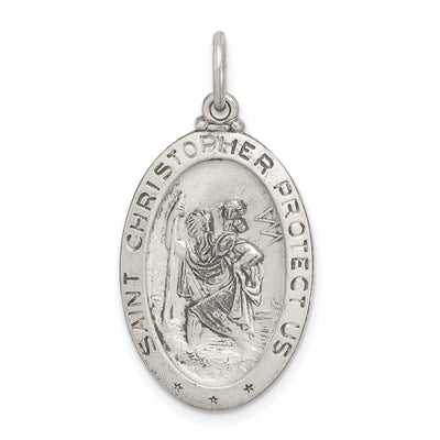 Sterling Silver St.Christopher Football Medal at $ 31.46 only from Jewelryshopping.com