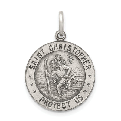 Sterling Silver St. Christopher Football Medal at $ 23.94 only from Jewelryshopping.com