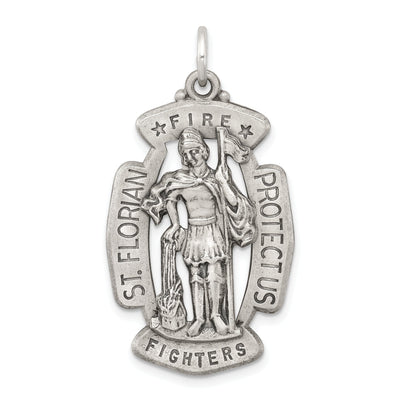 Sterling Silver Antiqued Saint Florian Medal at $ 54.89 only from Jewelryshopping.com
