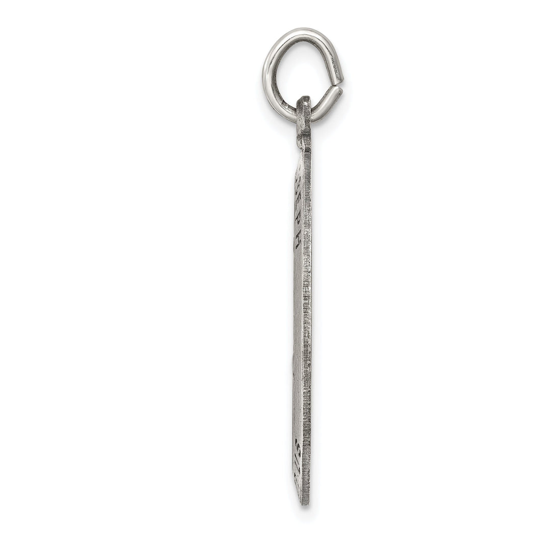 Sterling Silver Antiqued Saint Joseph Medal
