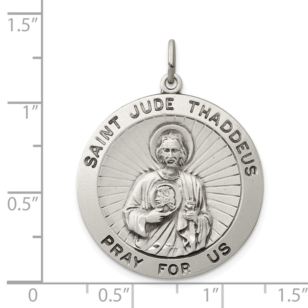 Sterling Silver Saint Jude Thaddeus Medal