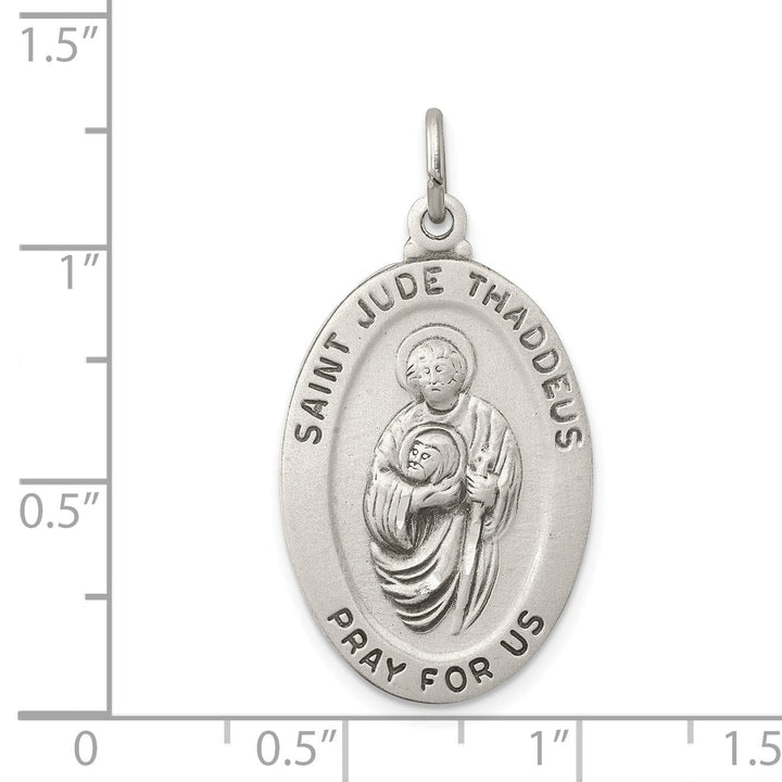 Sterling Silver Saint Jude Thaddeus Medal