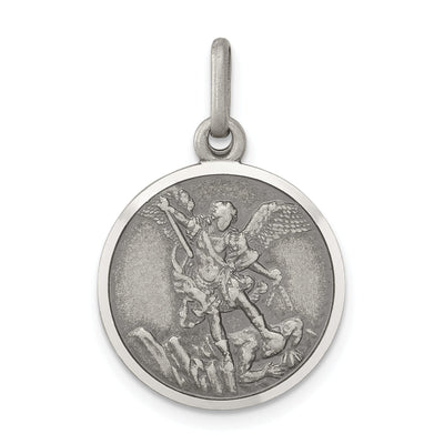 Sterling Silver Antiqued Saint Michael Medal at $ 17.58 only from Jewelryshopping.com