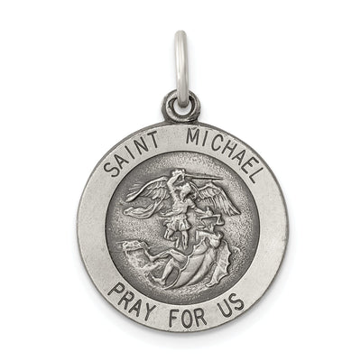 Sterling Silver Antiqued Saint Michael Medal at $ 20.52 only from Jewelryshopping.com