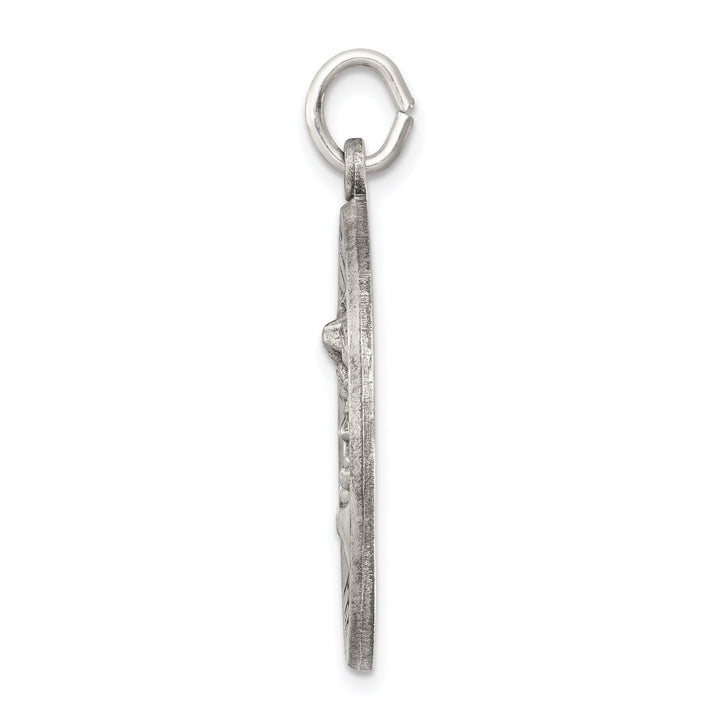 Sterling Silver Antiqued Saint Michael Medal