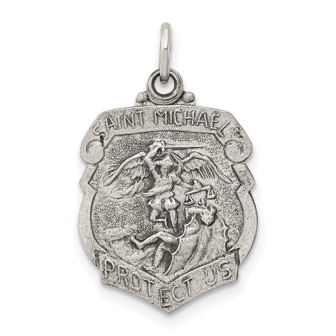 Sterling Silver St. Michael Badge Medal