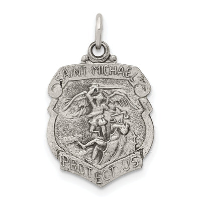 Sterling Silver St. Michael Badge Medal at $ 20.8 only from Jewelryshopping.com