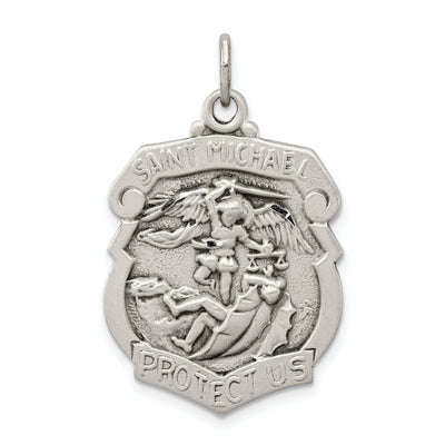 Sterling Silver St. Michael Badge Medal at $ 40.52 only from Jewelryshopping.com