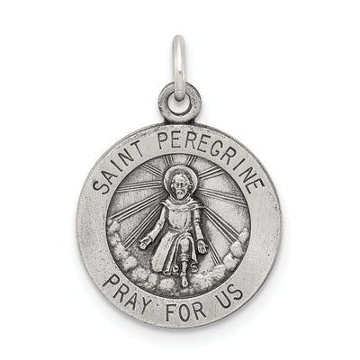 Sterling Silver St. Peregrine Medal at $ 14.62 only from Jewelryshopping.com