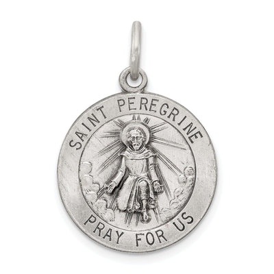 Sterling Silver St. Peregrine Medal at $ 22.3 only from Jewelryshopping.com