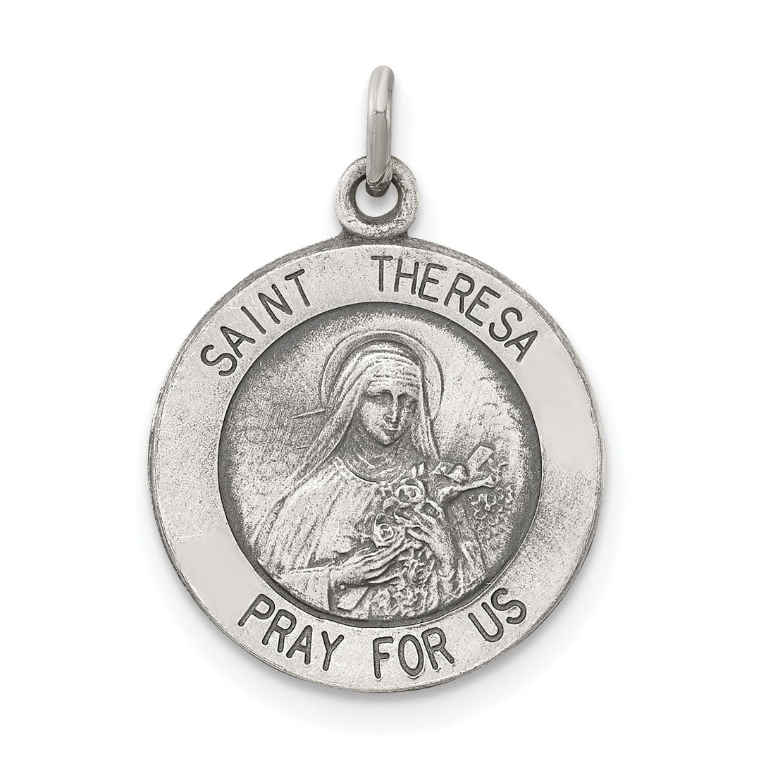 Sterling Silver St. Theresa Medal