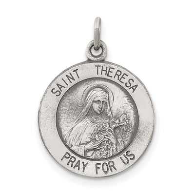 Sterling Silver St. Theresa Medal at $ 14.62 only from Jewelryshopping.com