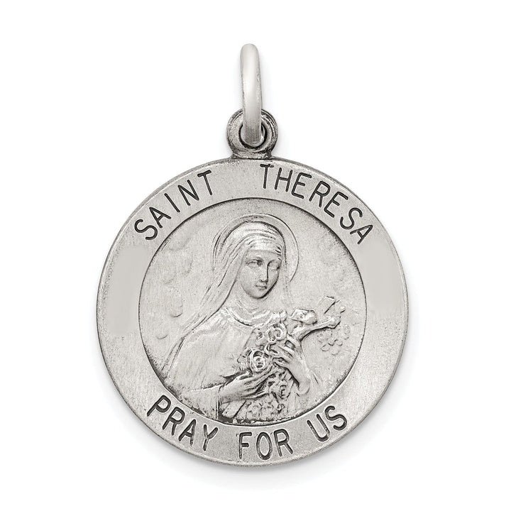 Sterling Silver St. Theresa Medal