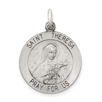 Sterling Silver St. Theresa Medal at $ 22.3 only from Jewelryshopping.com