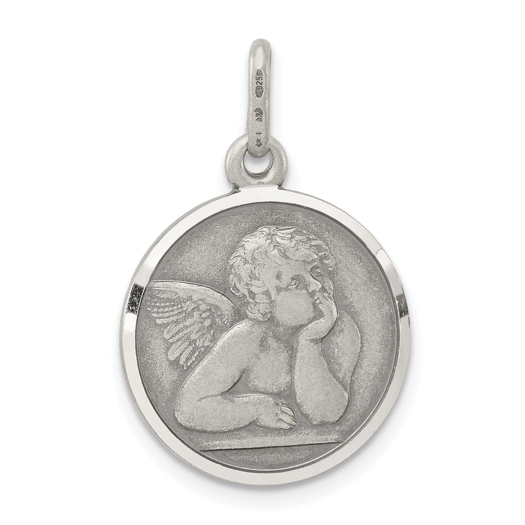 Sterling Silver Antiqued Raphael Angel Charm