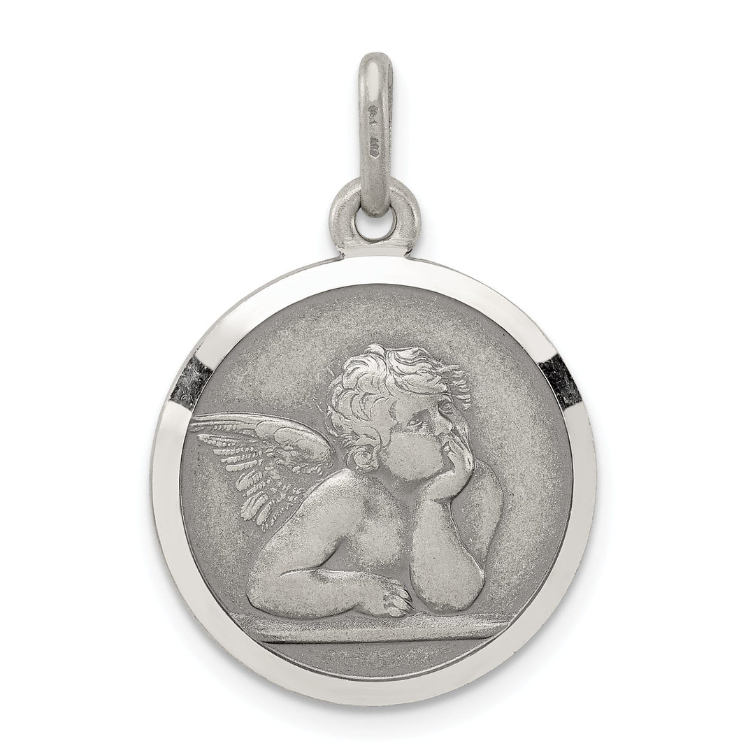 Sterling Silver Antiqued Raphael Angel Charm