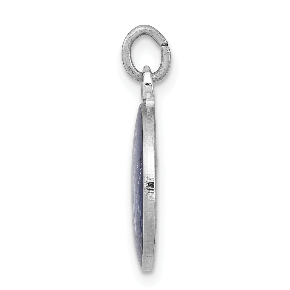 Sterling Silver Blue Epoxy Angel Charm