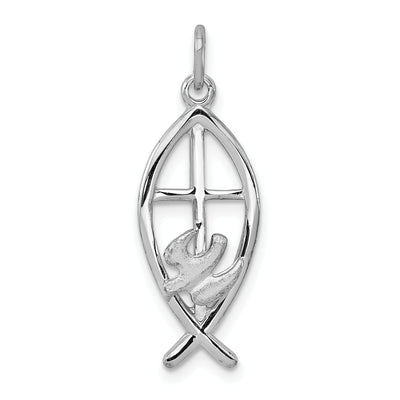 Sterling Silver Ichthus Fish Charm at $ 34.21 only from Jewelryshopping.com