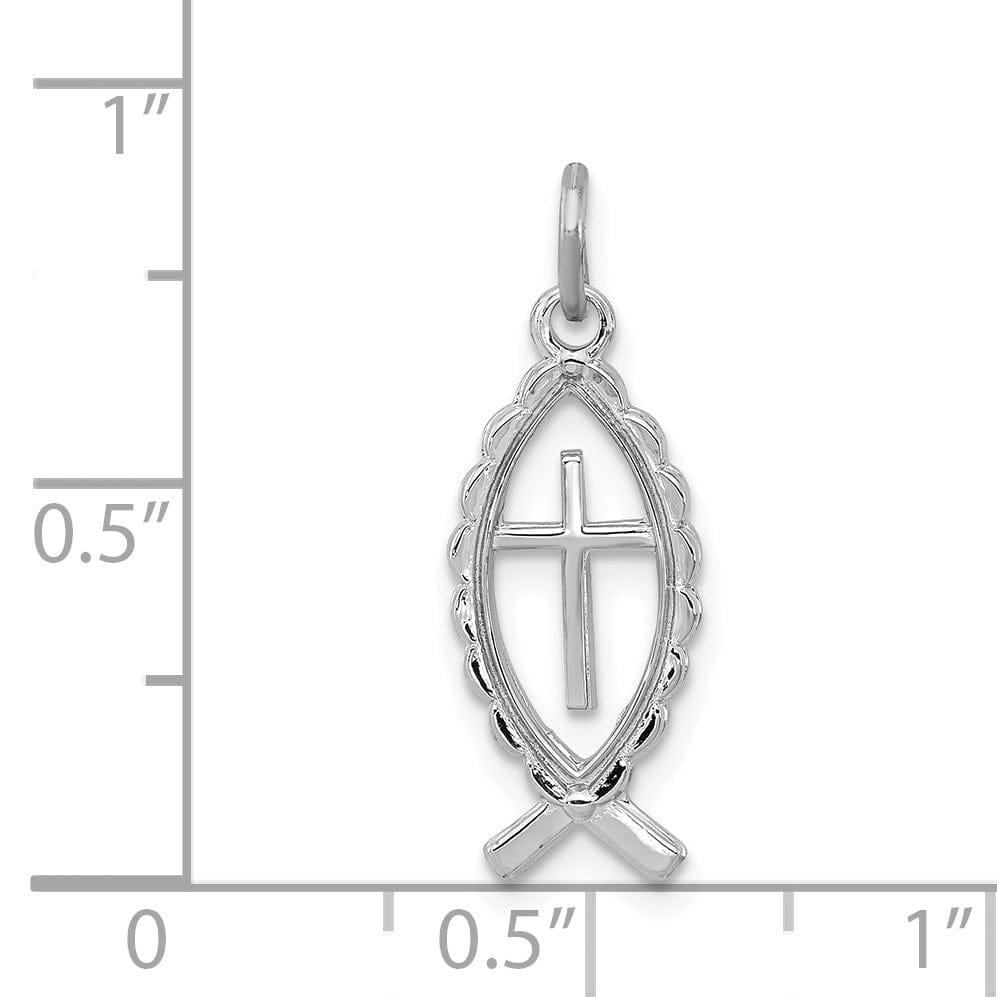 Sterling Silver Ichthus Fish Charm