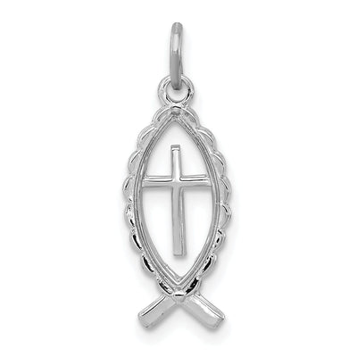 Sterling Silver Ichthus Fish Charm at $ 20.85 only from Jewelryshopping.com