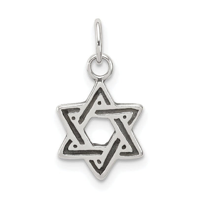Silver Antiqued Star of David Charm Pendant at $ 5.1 only from Jewelryshopping.com