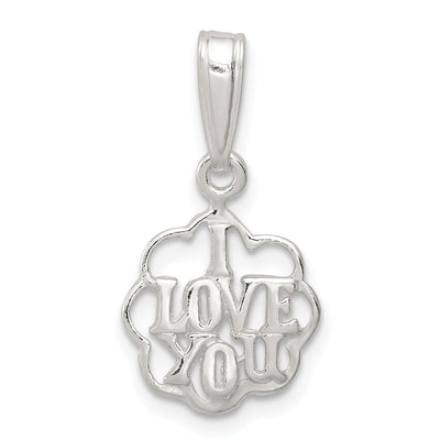 Sterling Silver Solid I Love You Talking Charm at $ 4.37 only from Jewelryshopping.com