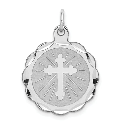 Sterling Silver Cross Disc Charm at $ 26.46 only from Jewelryshopping.com