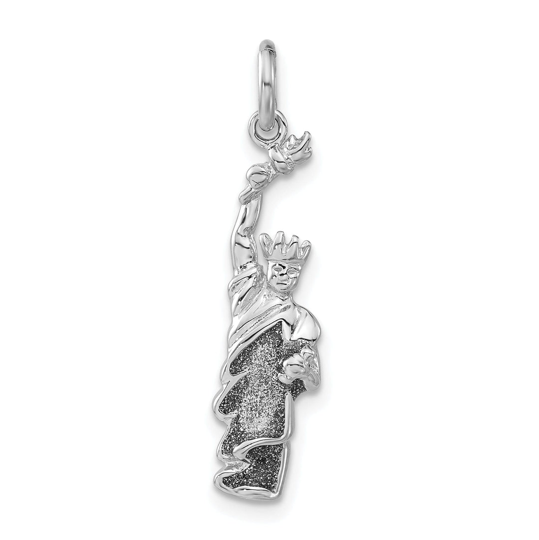 Silver Polish Enameled Statue of Liberty Charm