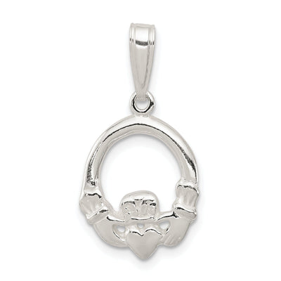 Sterling Silver Polished Finish Claddagh Charm at $ 7.75 only from Jewelryshopping.com