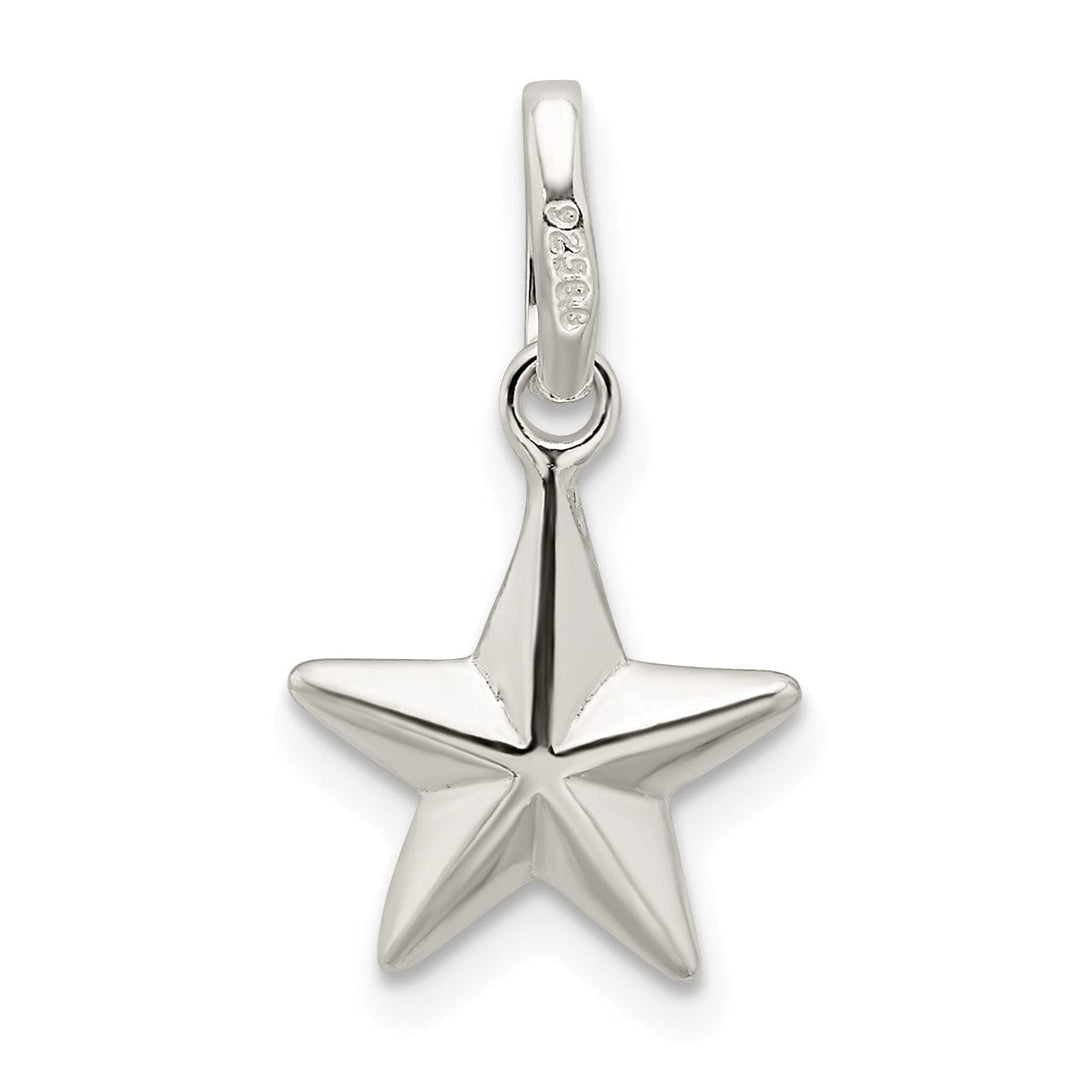 Sterling Silver Polished Finish Star Charm