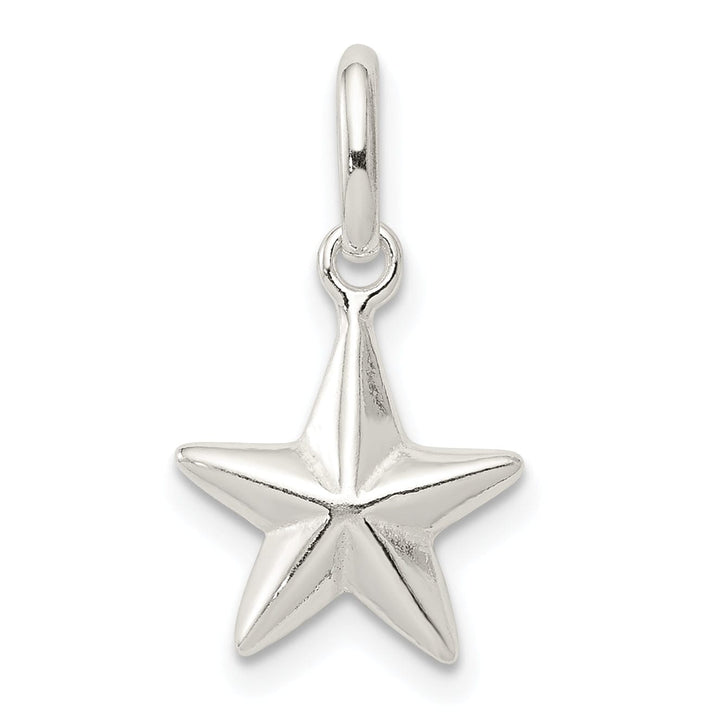 Sterling Silver Polished Finish Star Charm