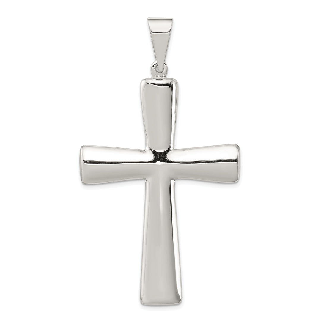 Hollow Sterling Silver 3-D Latin Cross Pendant