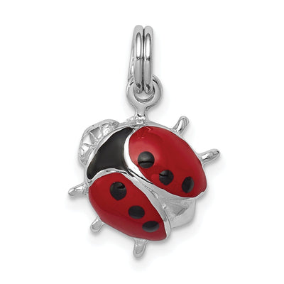 Sterling Silver Red Enameled Red Ladybug Charm at $ 34.52 only from Jewelryshopping.com