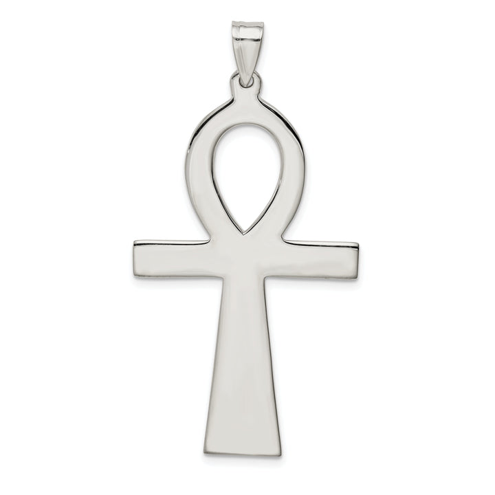Soild Sterling Silver Ankh Cross Pendant