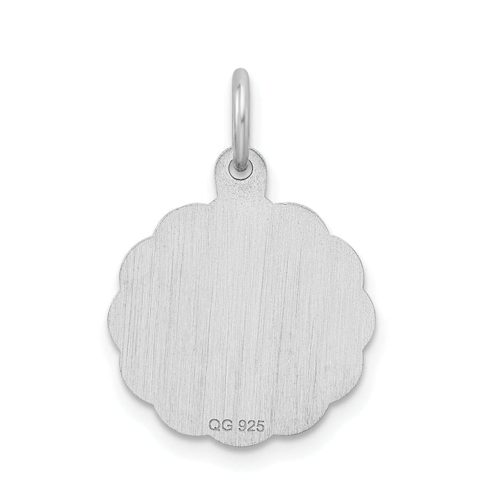 Sterling Silver Brocaded Initial S Charm