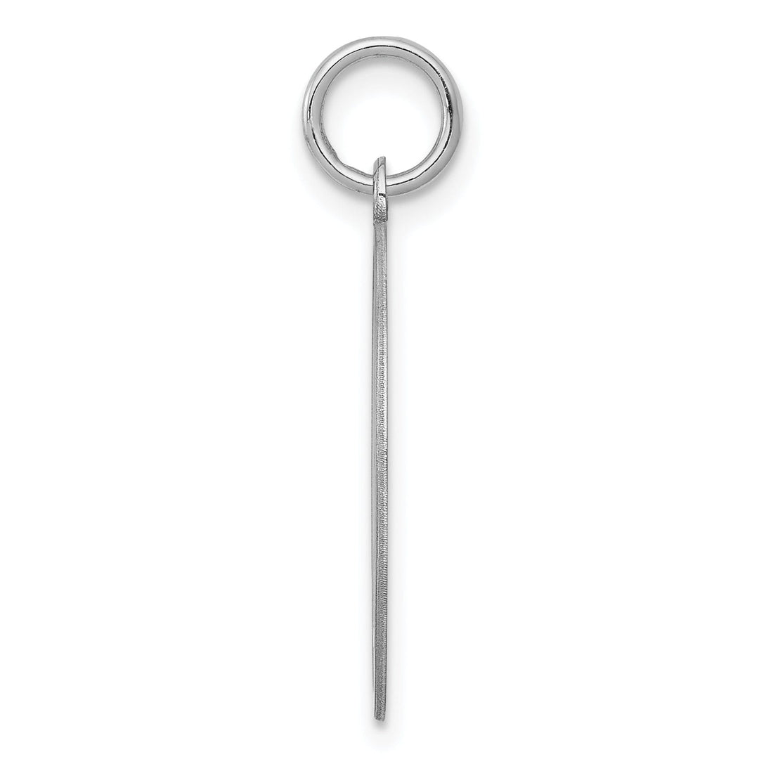 Sterling Silver Brocaded Initial M Charm
