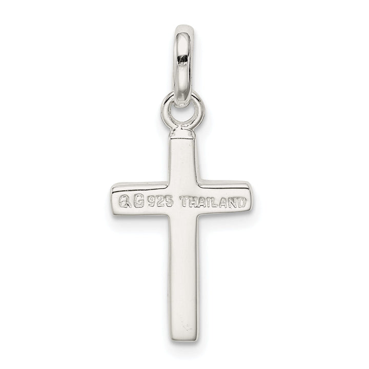 Silver Polished Finish Latin Cross Pendant