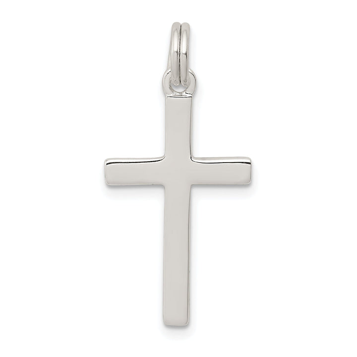 Silver Polished Finish Latin Cross Pendant