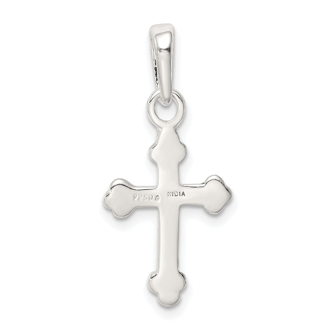 Sterling Silver Budded Cross Pendant